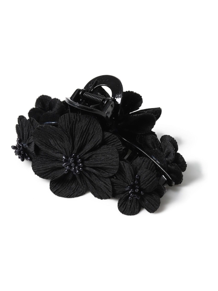 Aela Black Flower Hair Claw - Image 2 of 2