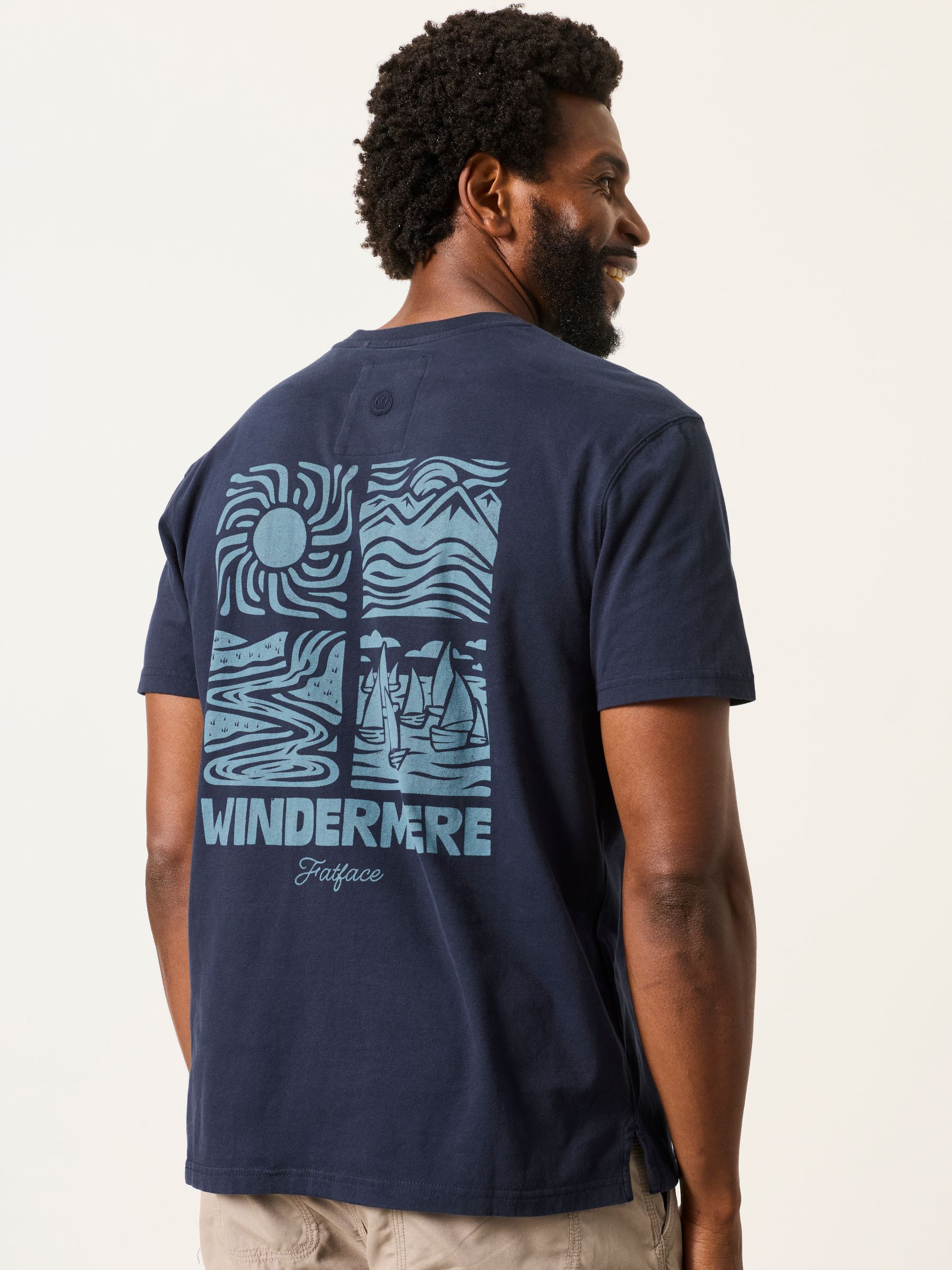 Comprar Navy Windermere - FatFace Graphic T-Shirt from Next Brazil