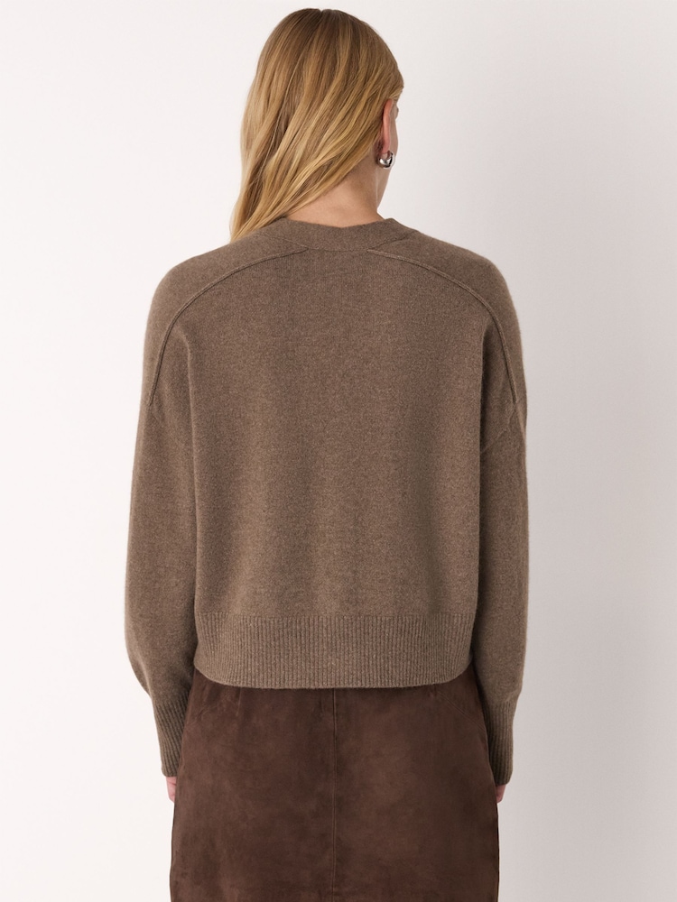 Whistles Cashmere Button Cardigan - Bild 2 von 5