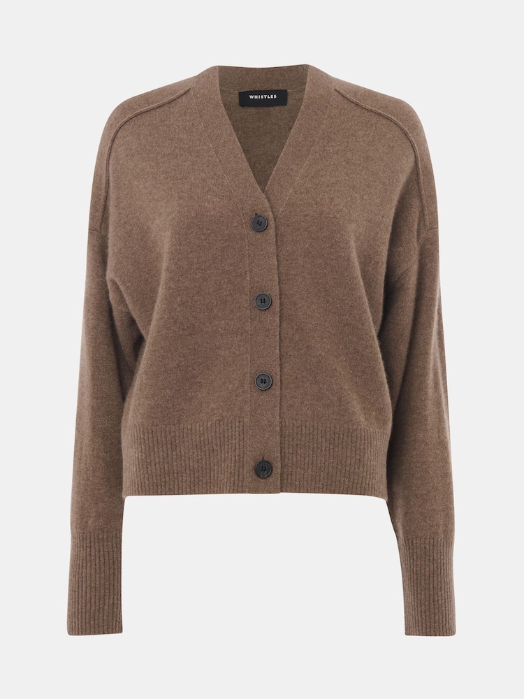 Whistles Cashmere Button Cardigan - Bild 5 von 5