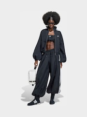 adidas Originals Grey Firebird Balloon Trackpant Trousers - Image 3 of 5