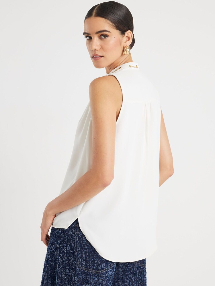 River Island Shell Chain Detail Top - صورة 2 من 4