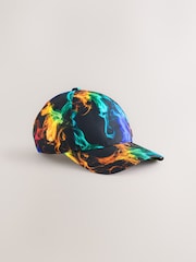 Black Rainbow Flames Baseball Cap (3-16yrs) - Image 1 of 3