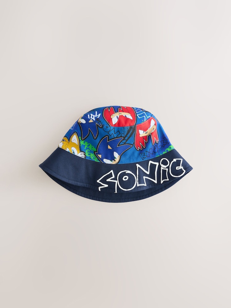 Azul/negro - Sonic the Hedgehog Bucket Hat (3-13yrs) - Imagen 1 de 3 Azul/negro - Sonic the Hedgehog Bucket Hat (3-13yrs) - Imagen 1 de 3