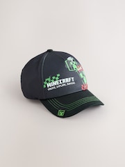 Black Minecraft Cotton Cap (3-16yrs) - Image 1 of 3