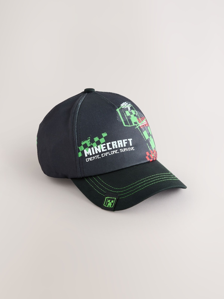 Black Minecraft Cotton Cap (3-16yrs) - Image 1 of 3