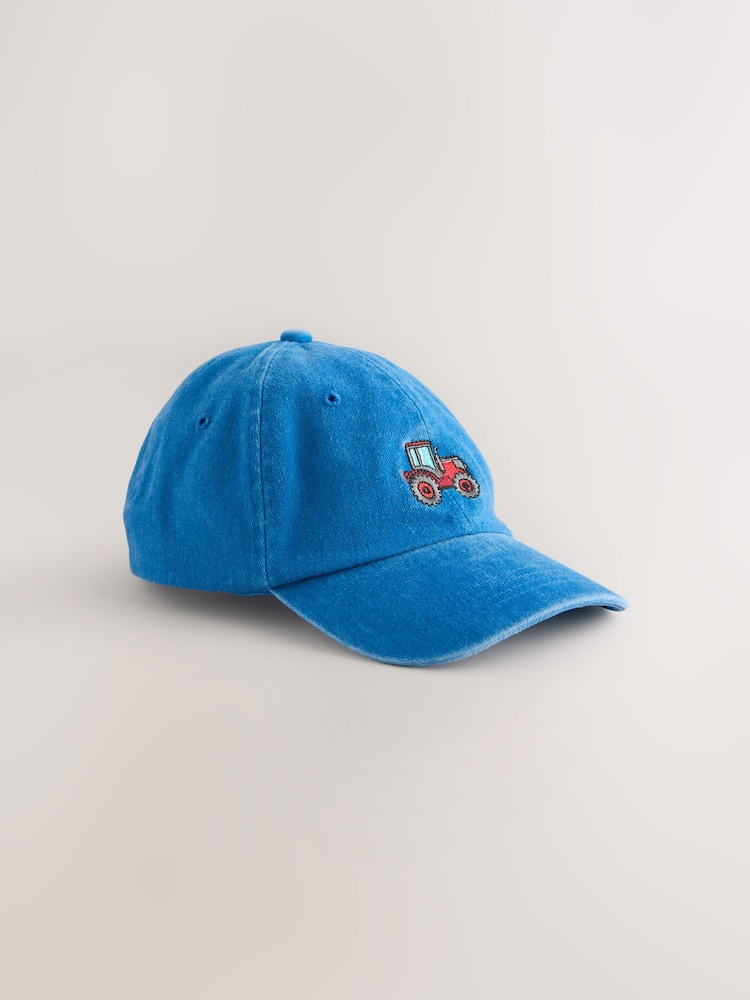 Blue Tractor Washed Denim Cap (3mths-10yrs) - Image 1 of 3