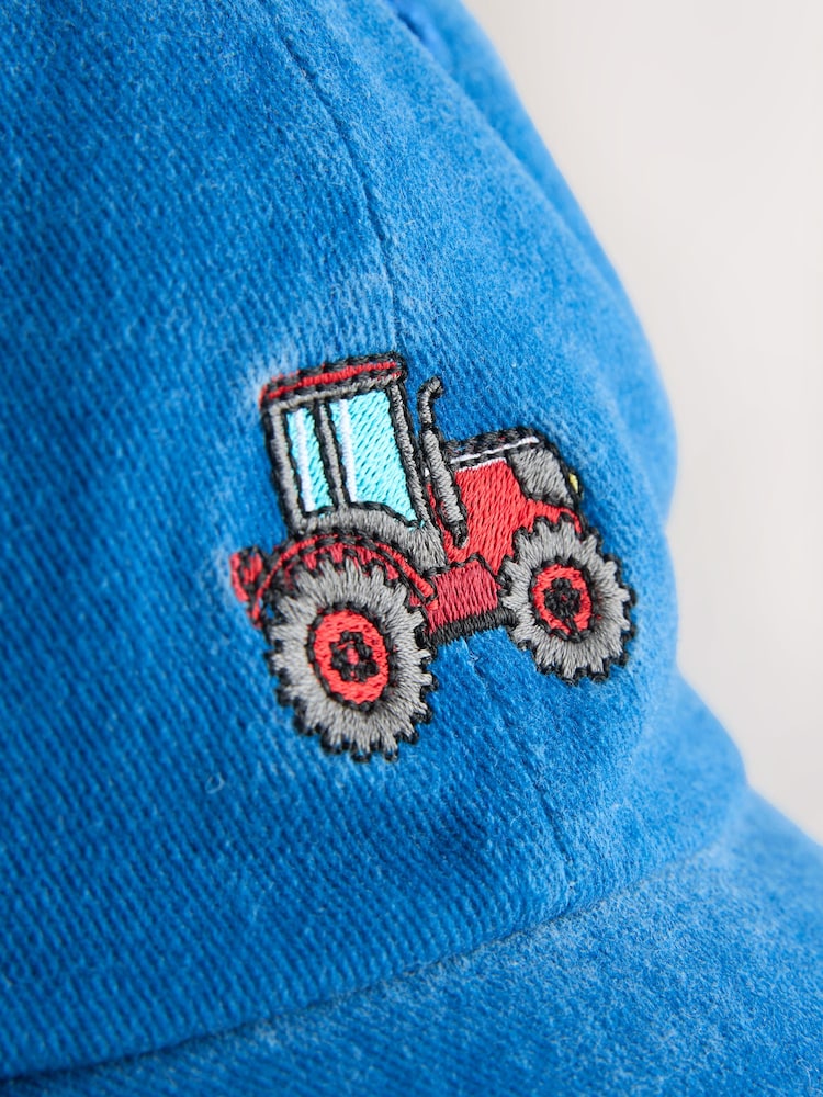 Blue Tractor Washed Denim Cap (3mths-10yrs) - Image 2 of 3