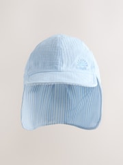 Blue/White Reversible Legionnaire Hat (3mths-10yrs) - Image 4 of 5
