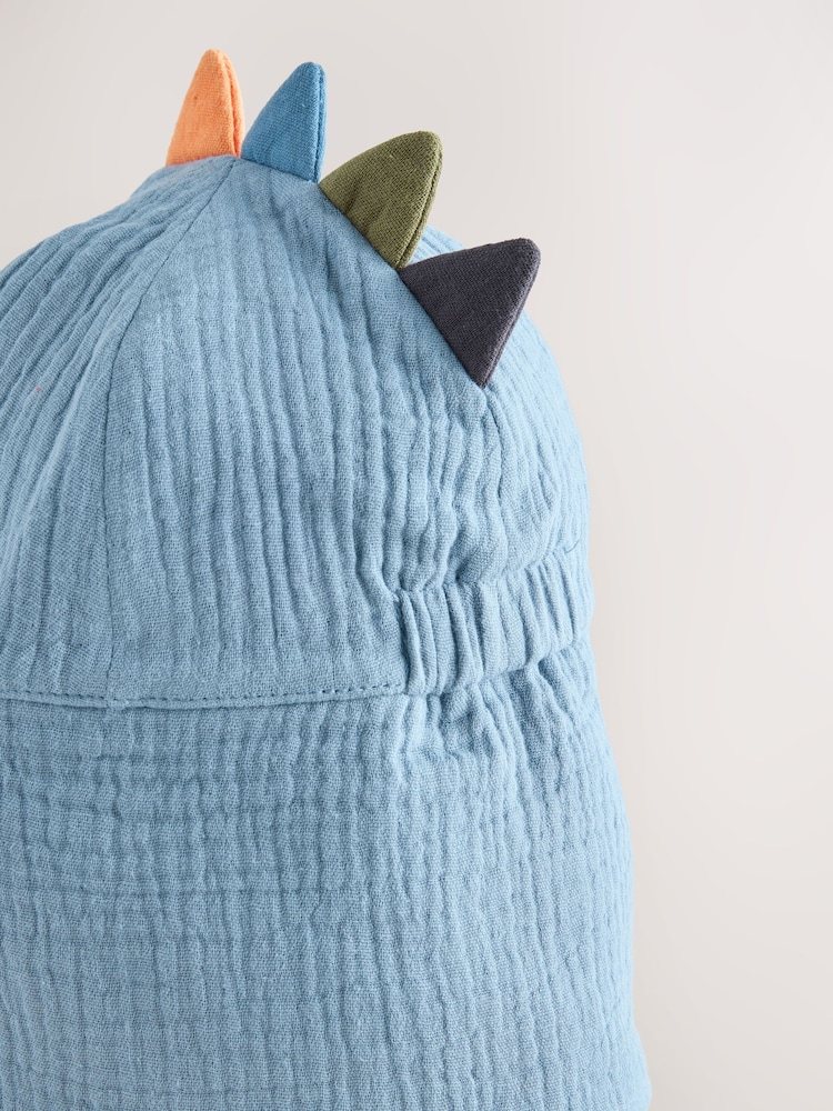 Blue Dino Spike Legionnaire Hat (3mths-6yrs) - Image 3 of 3
