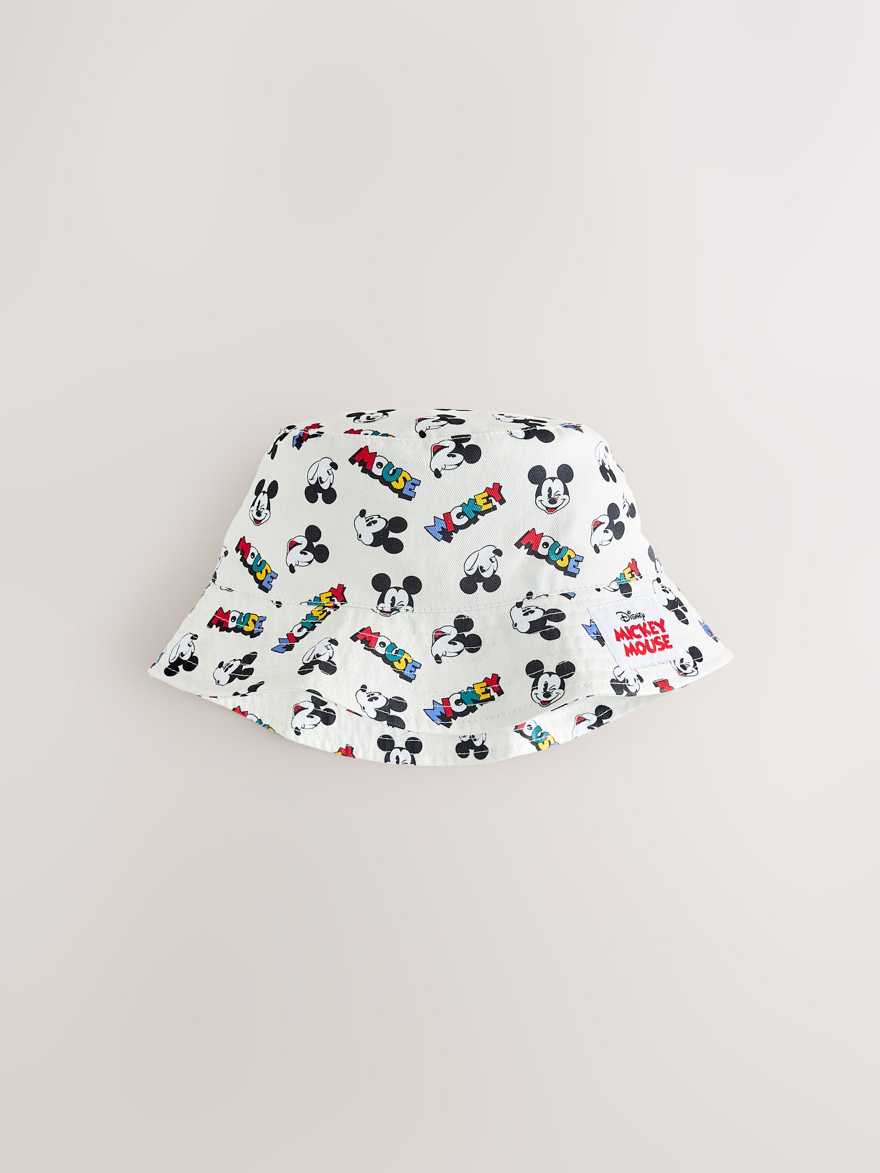 Buy Ecru White All-Over-Print Mickey Mouse Bucket Hat (3mths  display picture 1