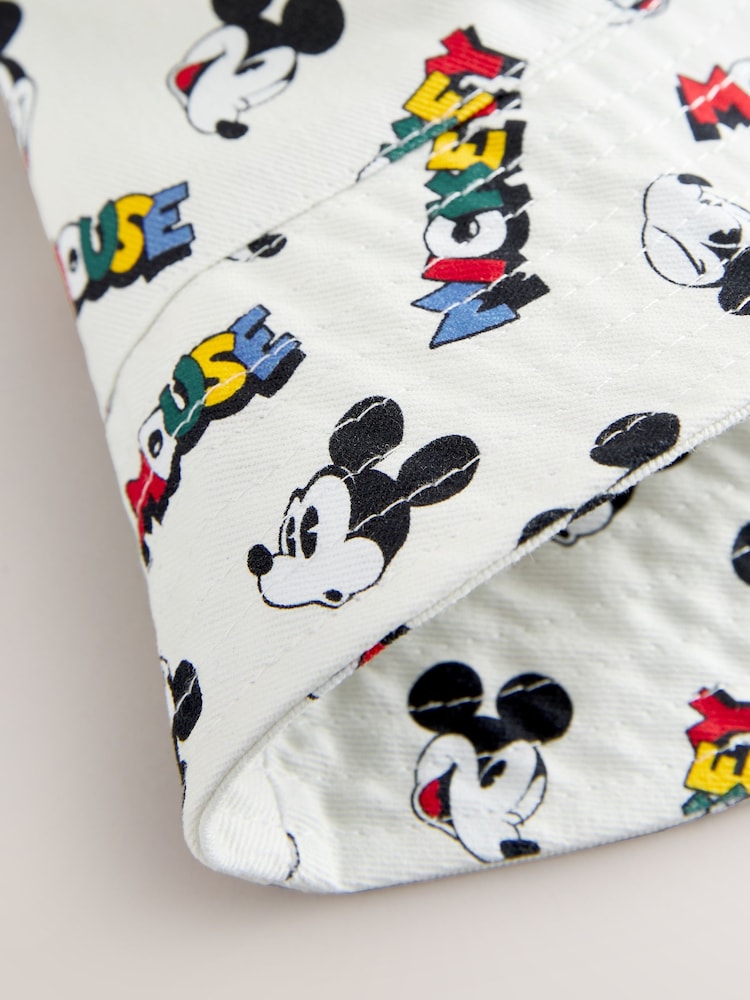 Ecru White All-Over-Print Mickey Mouse Bucket Hat (3mths-10yrs) - Image 5 of 5
