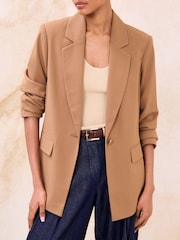 Lipsy Camel Relaxed Blazer - Image 2 of 5
