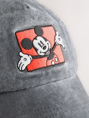 Washed Grey Denim Mikey Mouse Baseball Cap (3mths-10yrs) - Image 2 of 3