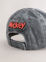 Washed Grey Denim Mikey Mouse Baseball Cap (3mths-10yrs) - Image 3 of 3