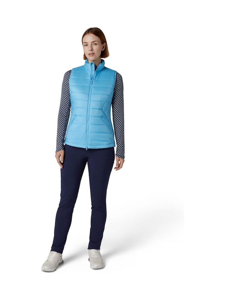 Callaway Apparel Blue Quilted Puffer Vest - Image 2 of 6 Callaway Apparel Blue Quilted Puffer Vest - Image 2 of 6