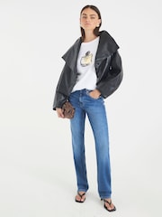 River Island Foil Perfume T-Shirt - Imagem 4 de 4