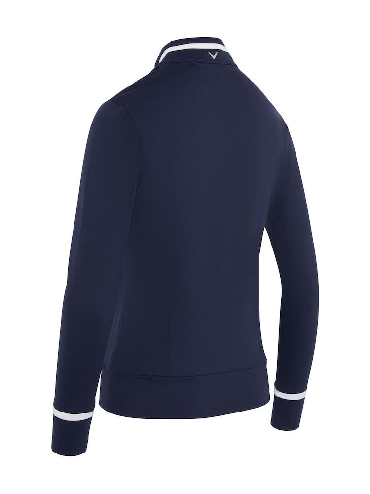 Callaway Apparel Blue Thermal Colorblock Top - Image 5 of 5 Callaway Apparel Blue Thermal Colorblock Top - Image 5 of 5