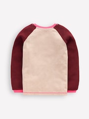 Boden White Raglan Waffle Mix Top - Image 2 of 3