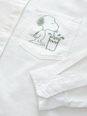 Cream Relaxed Fit Long Sleeve Denim Shirt - Image 9 of 9