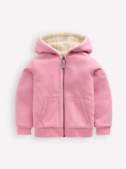 Boden Pink Reversible Borg Hoodie - Image 1 of 4