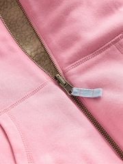 Boden Pink Reversible Borg Hoodie - Image 4 of 4