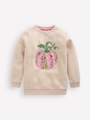 Boden White Applique Sweatshirt - Image 1 of 3