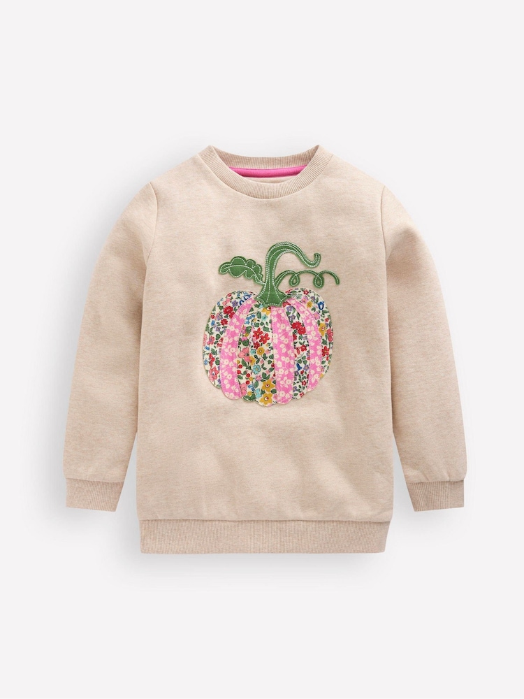 Boden White Applique Sweatshirt - Image 1 of 3