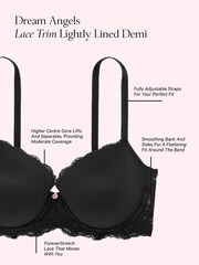 Victoria's Secret Canal Blue Lace Trim Lightly Lined Demi Bra - Image 3 of 3