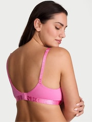 Victoria's Secret Pink Sugar Lightly Lined Demi Cotton Exploded Logo Bra - Image 2 of 4