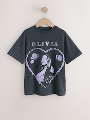 Grey Olivia Rodrigo Oversized T-Shirt (3-16yrs) - Image 1 of 4