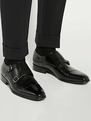 Dune London Solutions Toecap Double Monk Shoes - Imagen 1 de 7