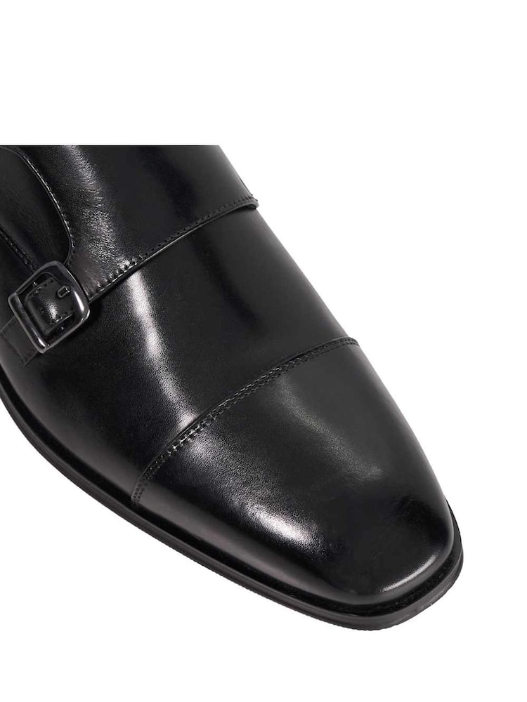 Dune London Black Standard Fit Solutions Toecap Double Monk Shoes - Image 6 of 6 Dune London Black Standard Fit Solutions Toecap Double Monk Shoes - Image 6 of 6