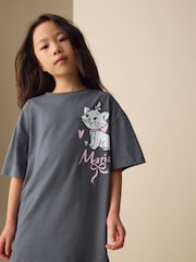Charcoal Marie Oversized Graphic T-Shirt (3-16yrs) - Image 1 of 7