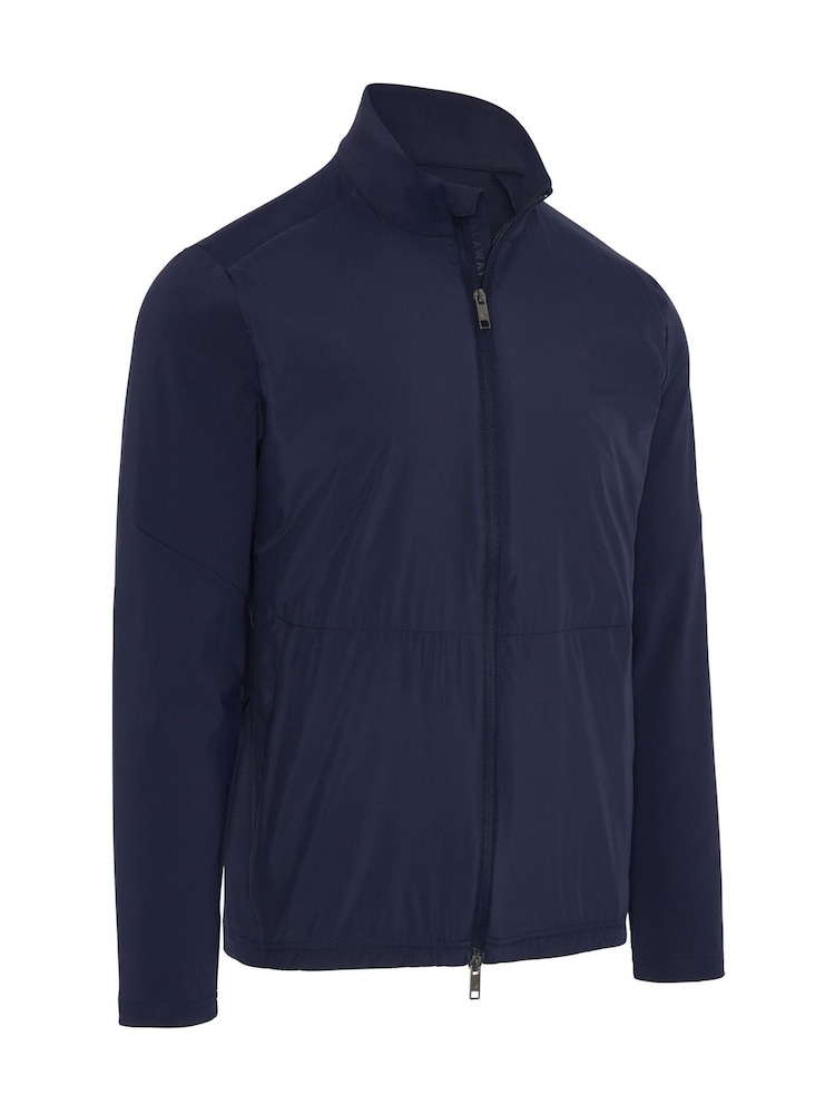 Callaway Apparel Blue Emea Full Zip Mixed Media Jacket - Image 1 of 2 Callaway Apparel Blue Emea Full Zip Mixed Media Jacket - Image 1 of 2