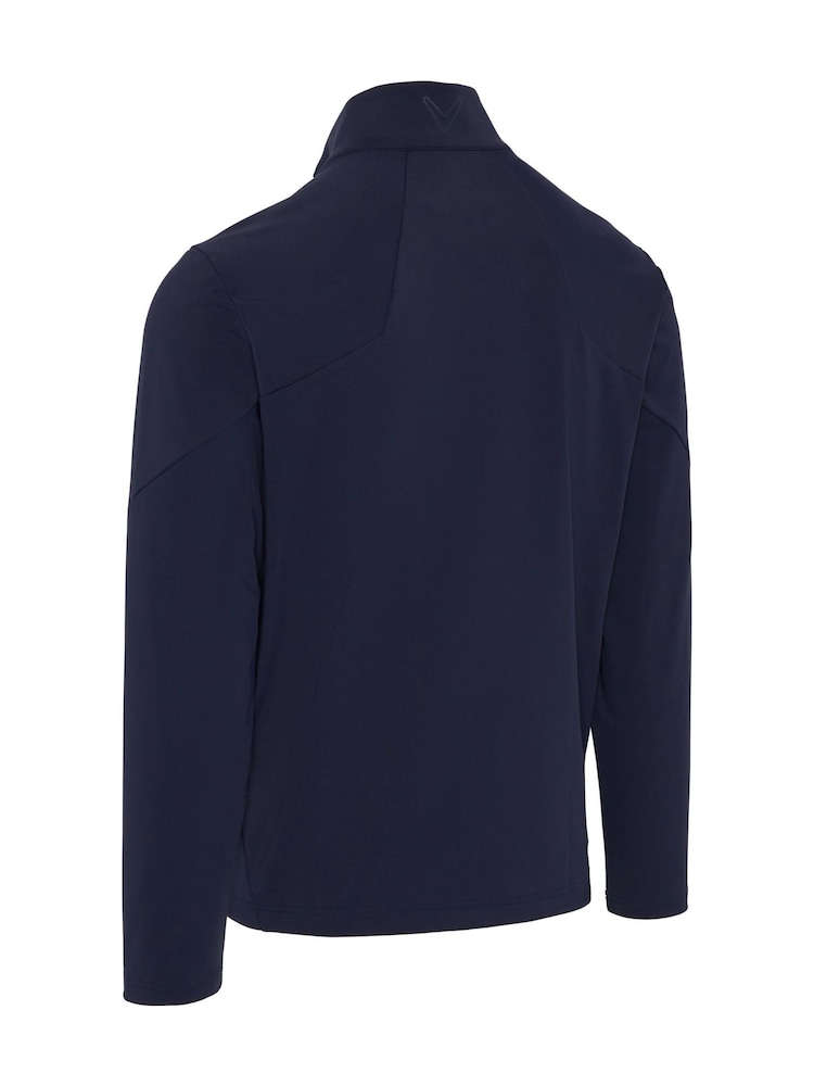 Callaway Apparel Blue Emea Full Zip Mixed Media Jacket - Image 2 of 2 Callaway Apparel Blue Emea Full Zip Mixed Media Jacket - Image 2 of 2