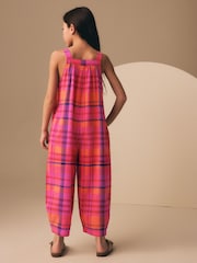 Portocaliu/Roz - Barrel Leg Jumpsuit (3-16yrs) - Imaginea 3 din 7