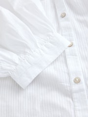 White Voluminous Beach Shirt - Image 7 of 8
