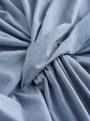 Blue/Navy Twist Waist Jersey Jumpsuit - Image 6 of 7