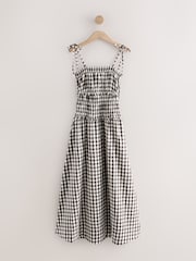 Chocolate Brown Gingham Bandeau Maxi Dress - Image 6 of 8