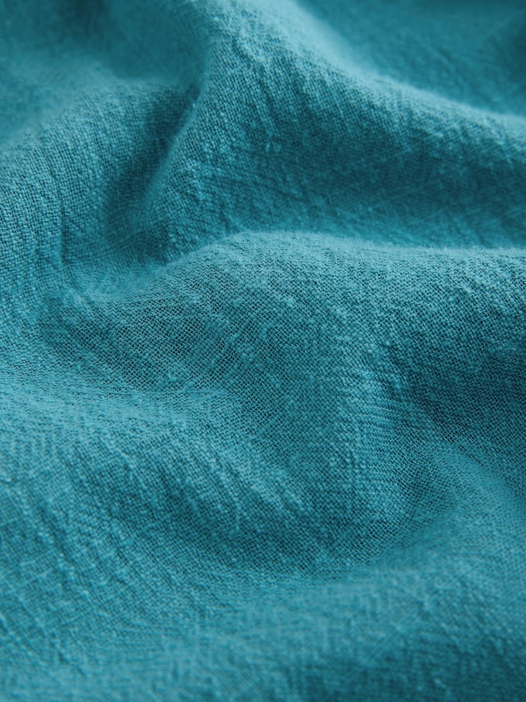 Azul verdoso - Mono largo de pernera ancha con mangas - Imagen 2 de 3