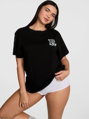 Victoria's Secret Pink Black Graphic T-Shirt - Image 1 of 2