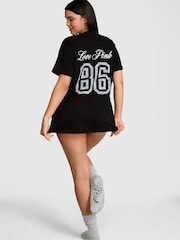 Victoria's Secret Pink Black Graphic T-Shirt - Image 2 of 2