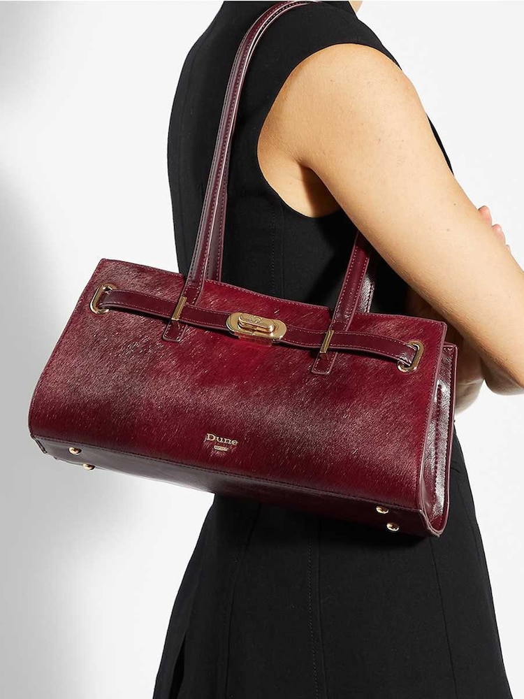 Dune London Red Depend East West Medium Tote - Image 5 of 5 Dune London Red Depend East West Medium Tote - Image 5 of 5