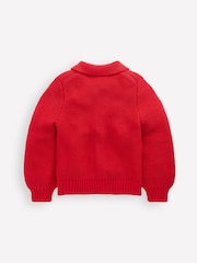 Boden Red Collared Cardigan - Image 2 of 3
