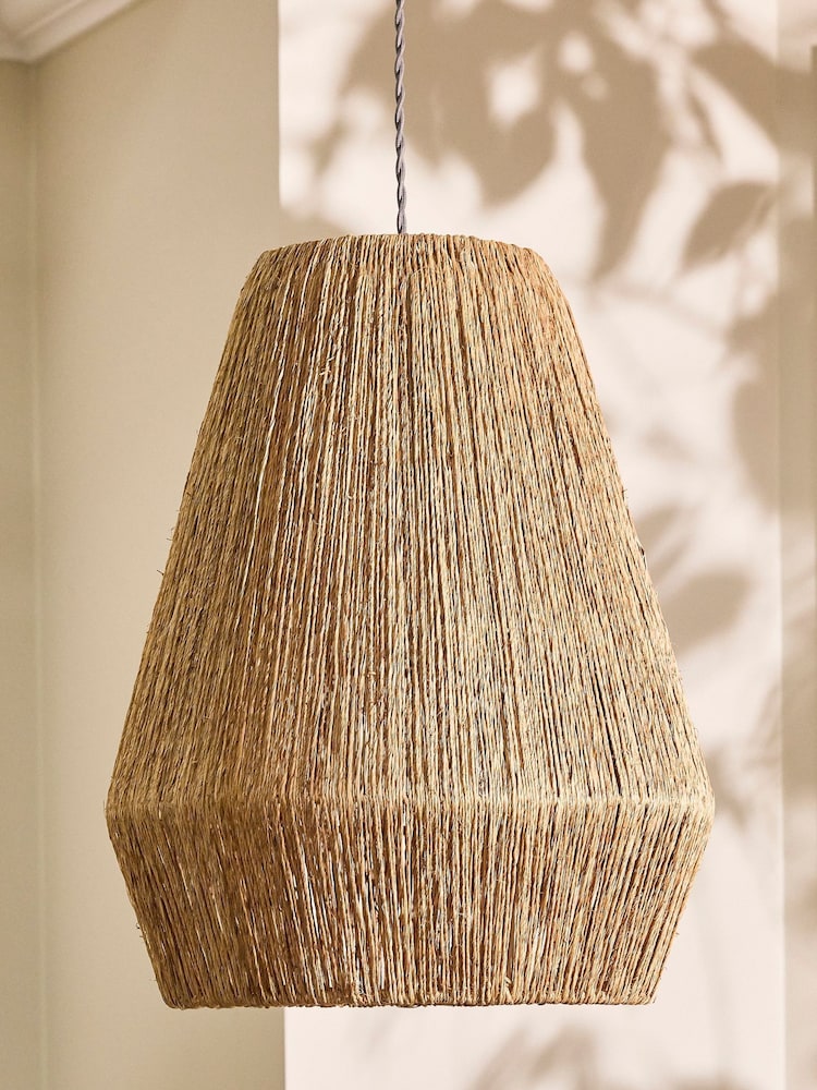 Dibor Natural Adleigh Jute Pendant Easy Fit Ceiling Shade - Image 2 of 5 Dibor Natural Adleigh Jute Pendant Easy Fit Ceiling Shade - Image 2 of 5