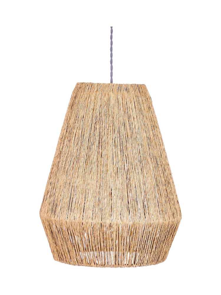 Dibor Natural Adleigh Jute Pendant Easy Fit Ceiling Shade - Image 5 of 5