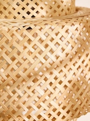 Dibor Natural Bamboo Easy Fit Ceiling Shade 30x30cm - Image 4 of 5