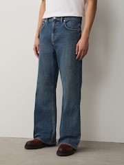 Blue Denim Flared Jeans - Image 1 of 6