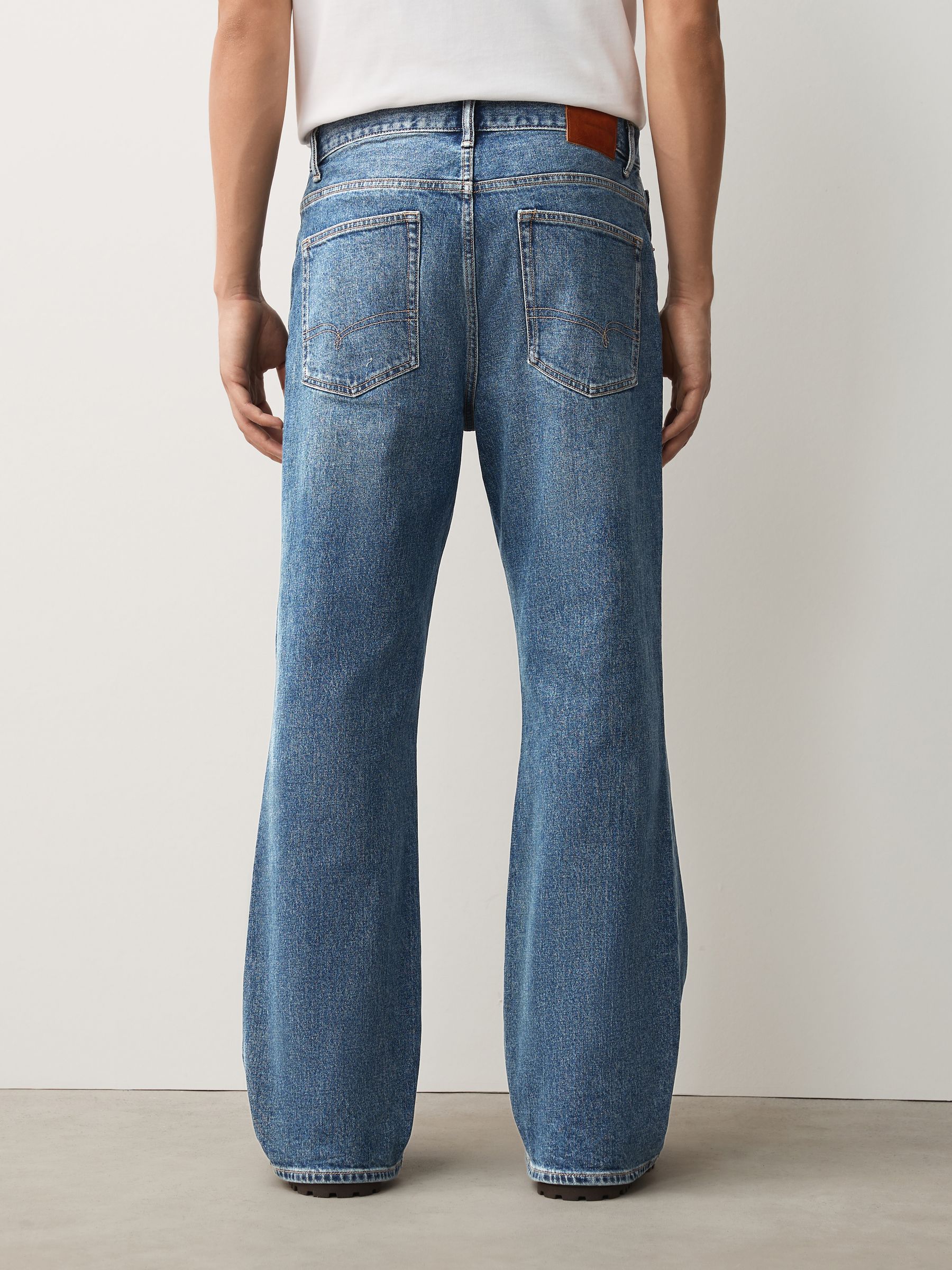 Buy Blue Denim Flared Jeans from Next USA